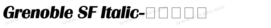 Grenoble SF Italic字体转换
